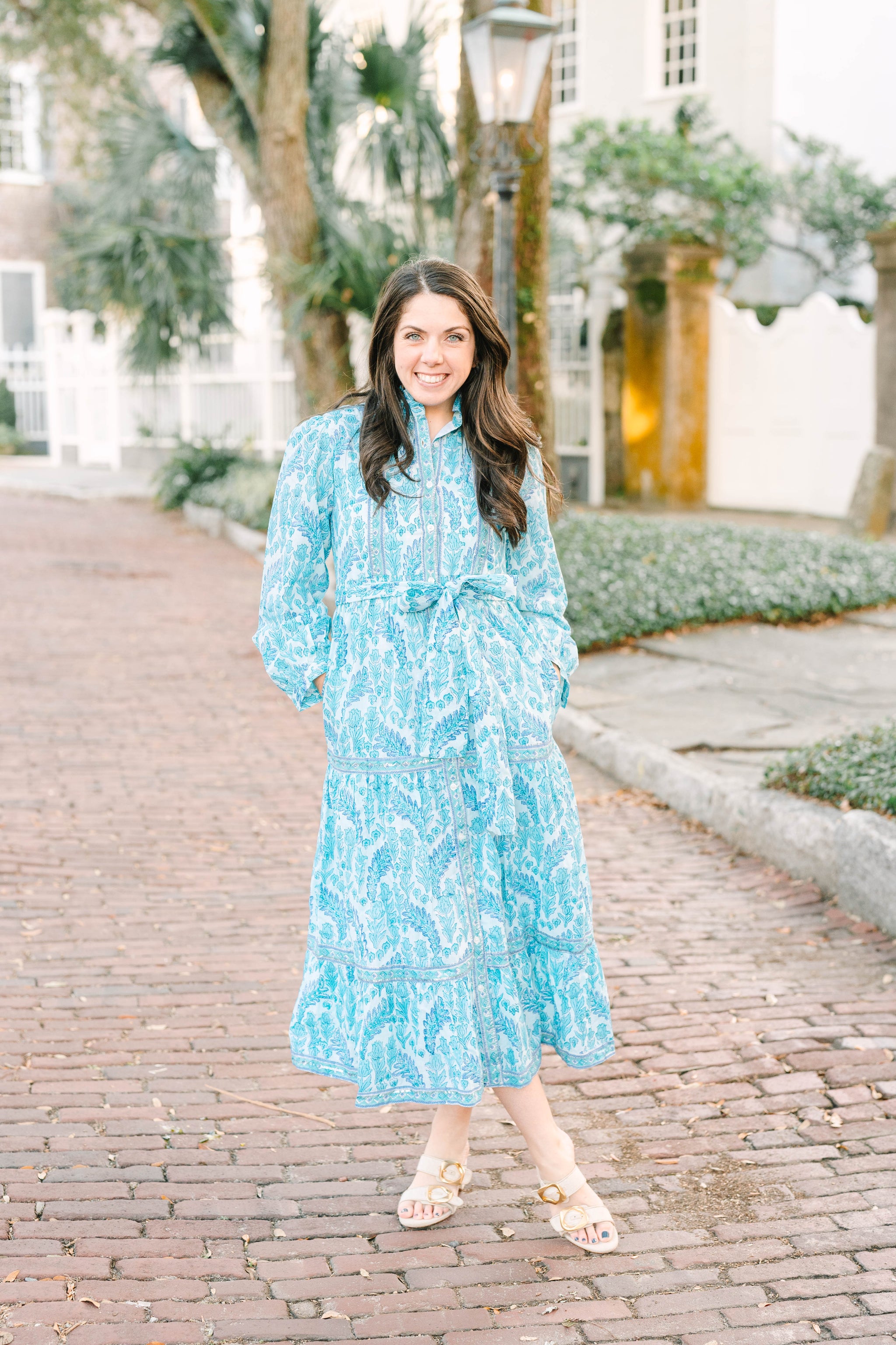 slim fit dress slacks Daisy Meadow Salvador Midi Dress main image 0